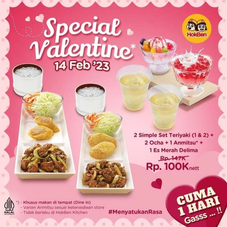 Promo Hokben Special Valentine Makan Berdua Hanya Rp 100K image_1