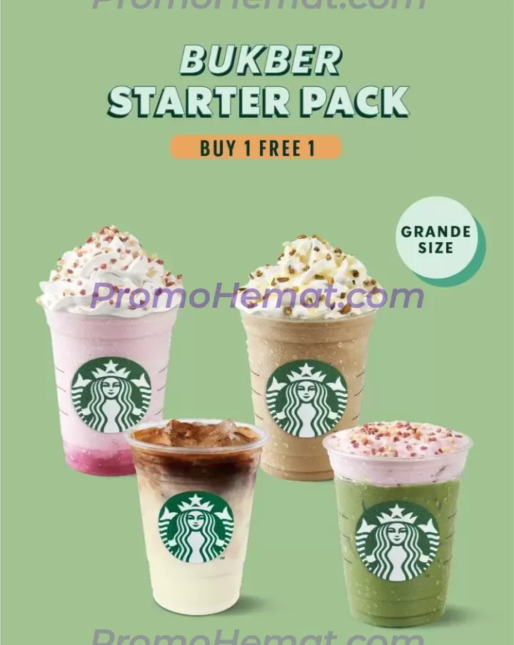 Starbucks Promo Friday Grande Deals – Beli 1 Gratis 1 Grande Size* image_1