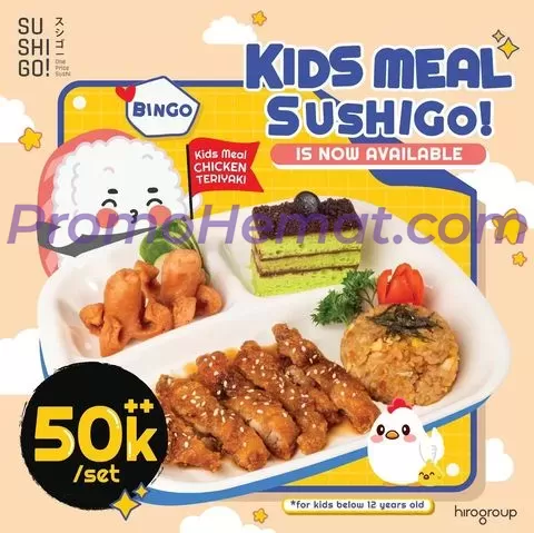 Promo Sushi Go! Kids Meal Hanya Rp. 50.000++ Per Set image_1