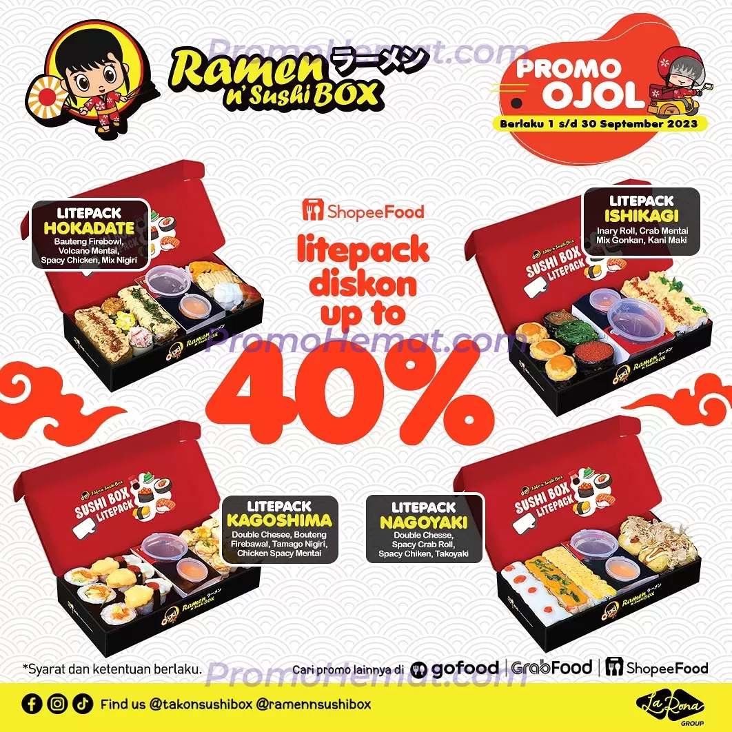 Promo Diskon Up To 40% Ramen N Sushi Box 