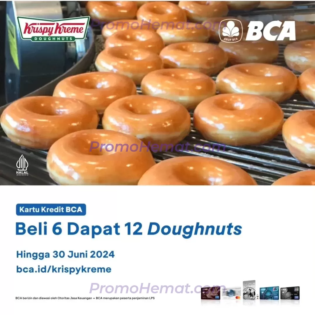Promo Krispy Kreme Bca – Beli 6 Gratis 6 Doughnuts