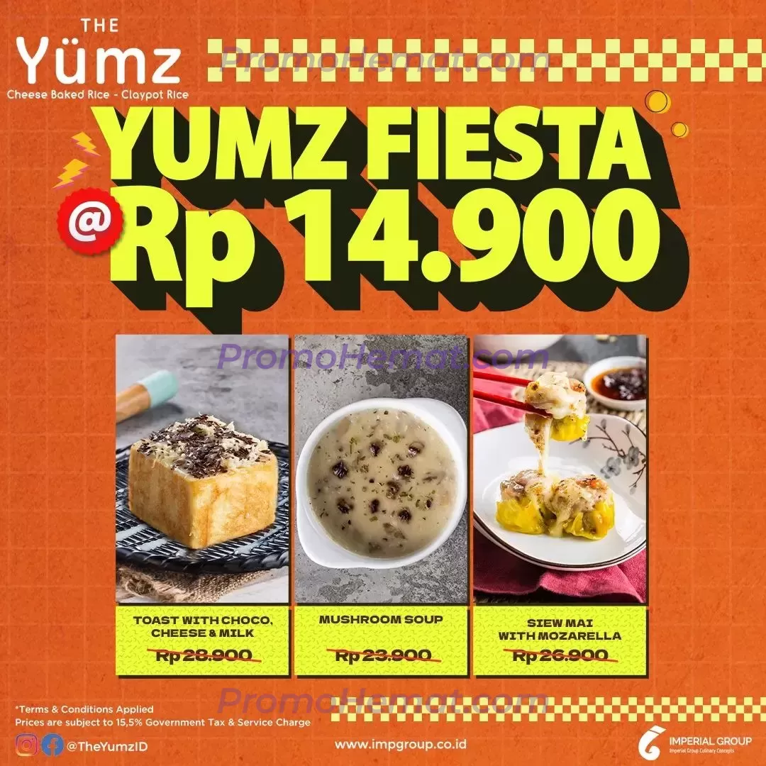 The Yumz Promo Yumz Fiesta – Harga Spesial Menu Pilihan Hanya Rp 14.900,-